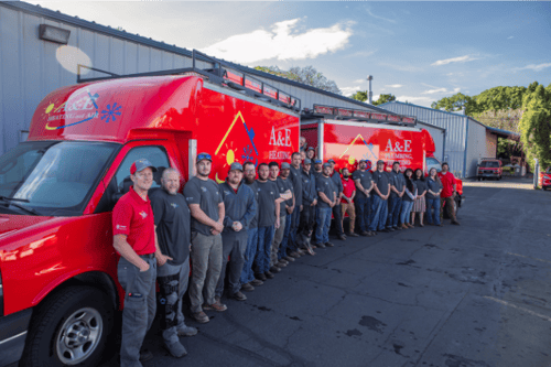 A shot of the A&E Plumbing, Heating and Air team